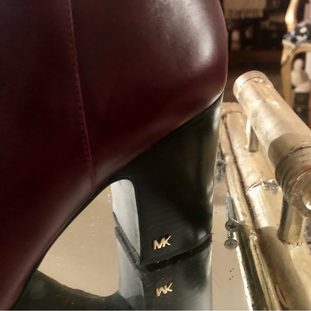 Michael Kors ankle boots by purchased by me.  Comfy, soft leather,
